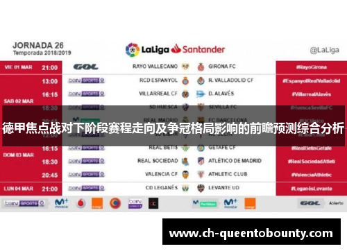德甲焦点战对下阶段赛程走向及争冠格局影响的前瞻预测综合分析